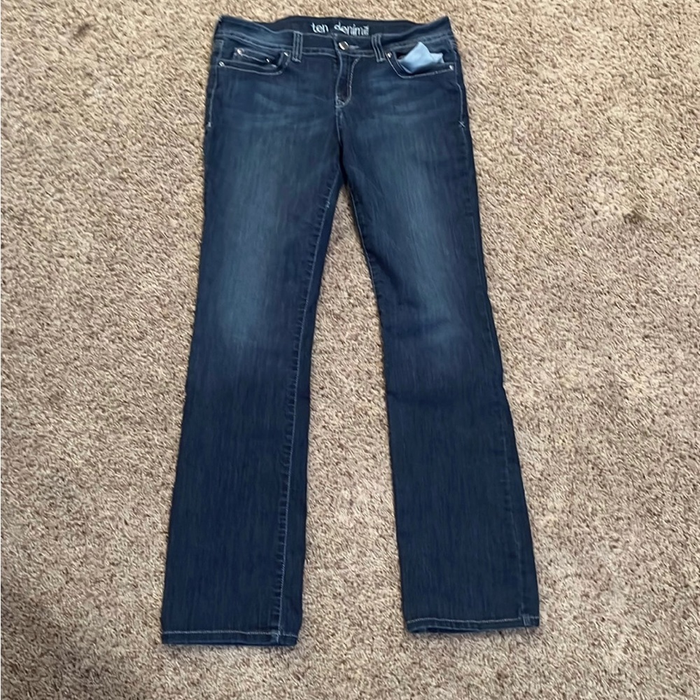 TEN DENIM BOOTCUT JEWEL JEANS